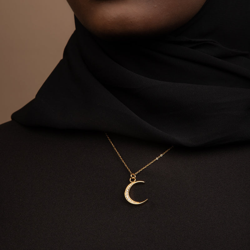 Collier Qamar Croissant de lune – Nysa Paris - Main Image